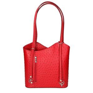 Chiara Ferretti Leather Shopper Tote, Red